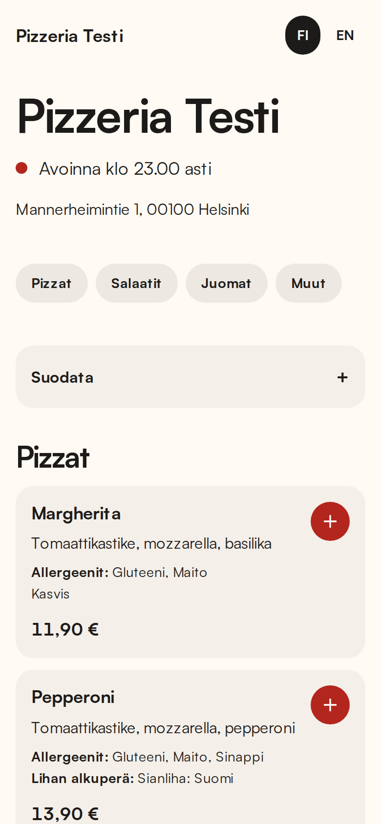 Asiakkaan verkkokauppa puhelimessa
